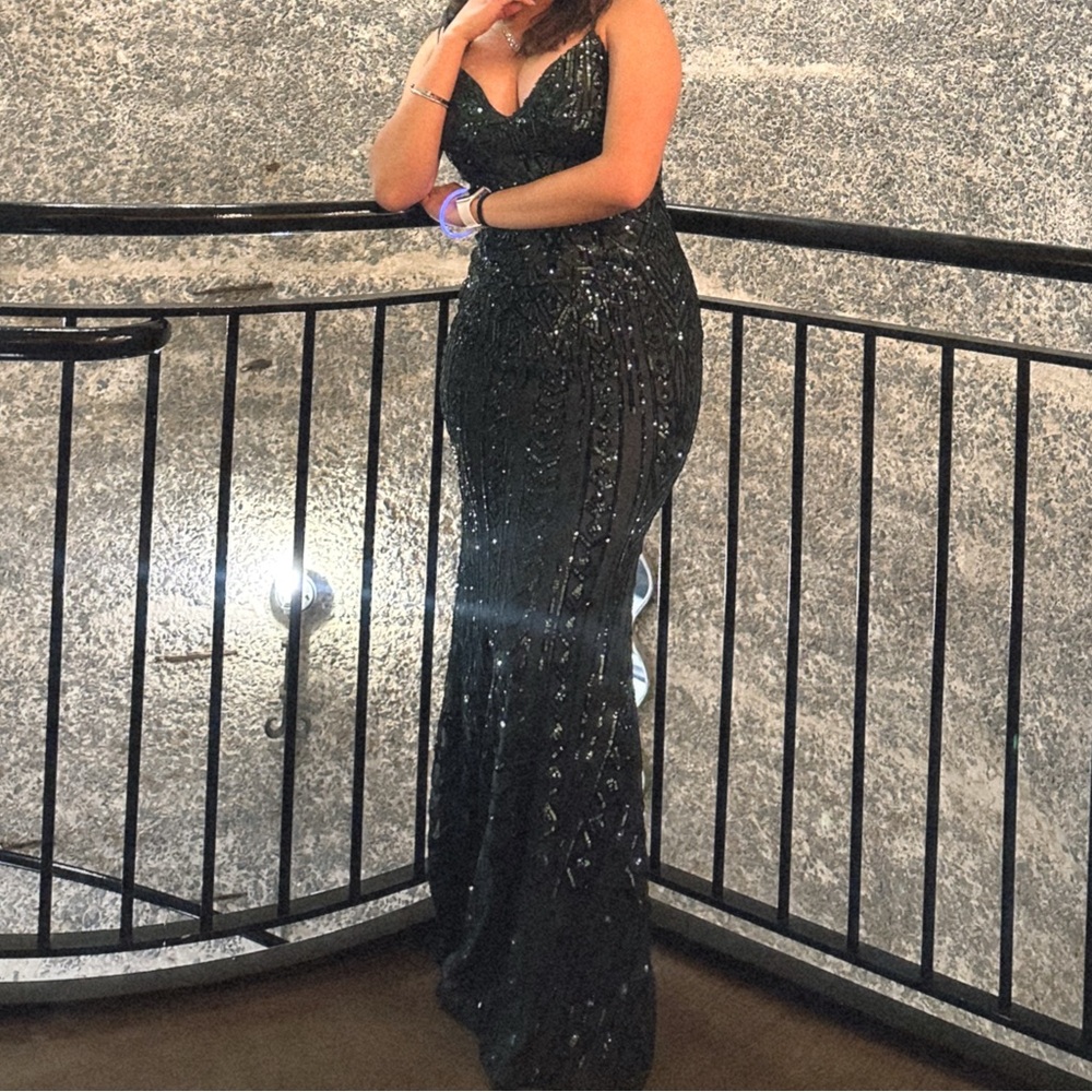 Windsor Green Mermaid Dress, Size S